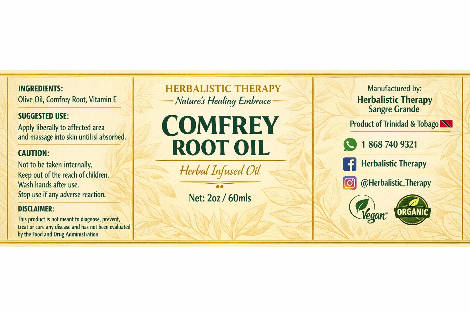 Comfrey Root Oil